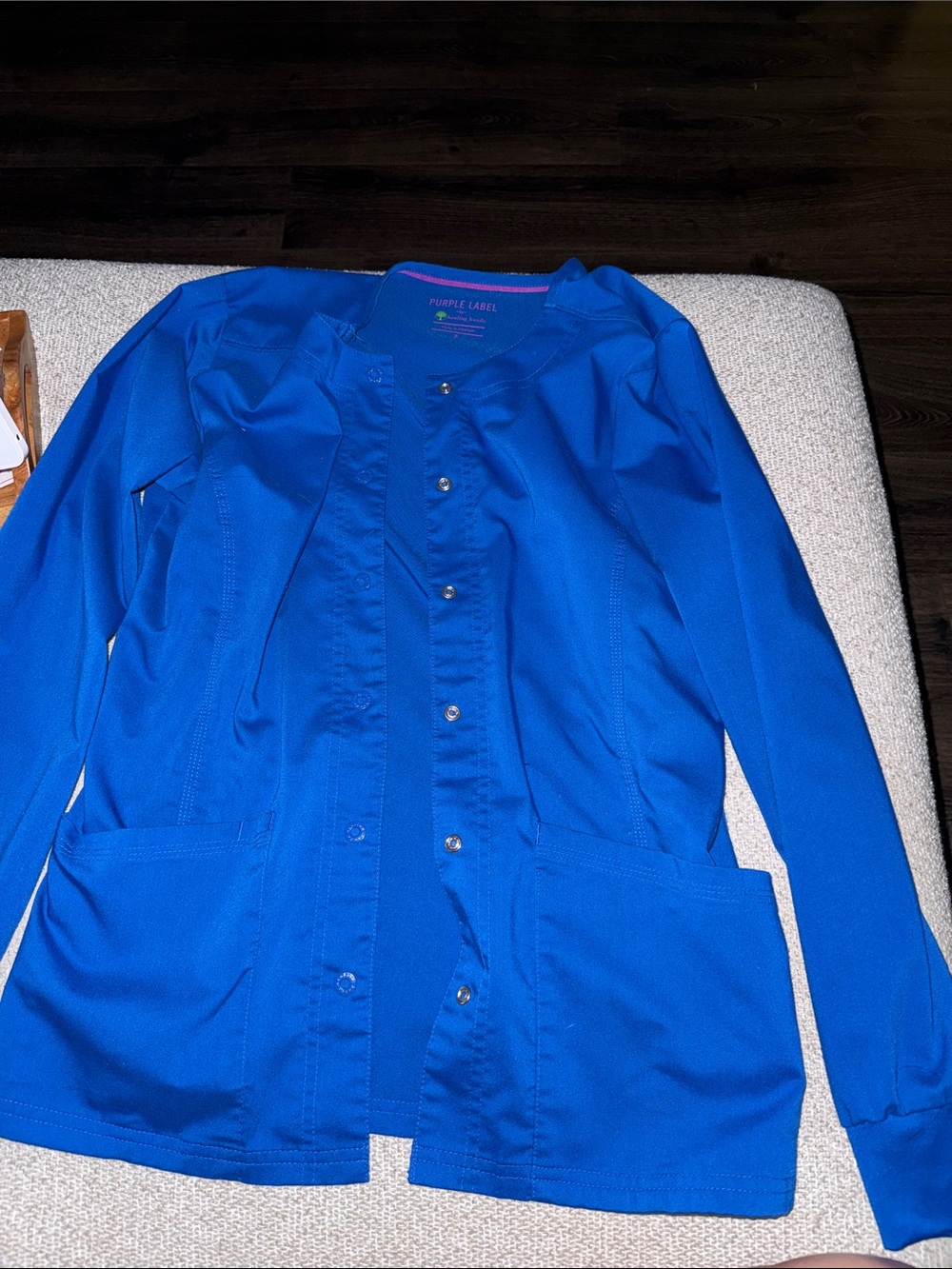 Women's Royal Blue scrub Jacket